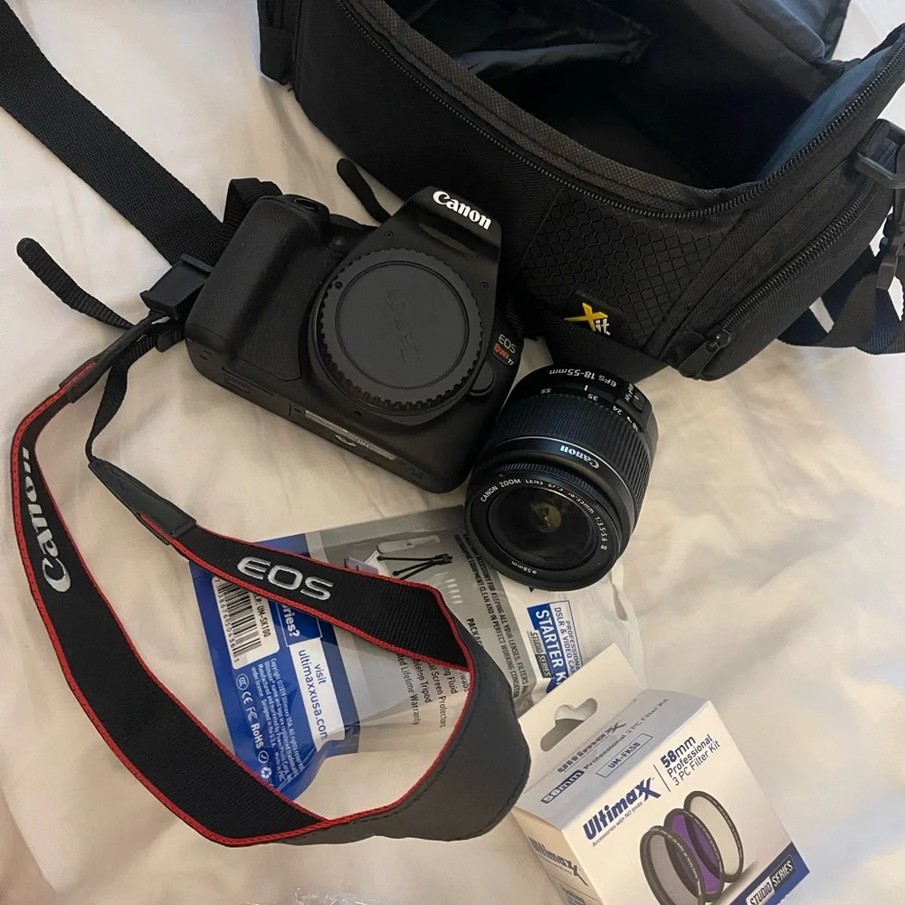 Canon Black Digital Camera with Professional DSLR Design